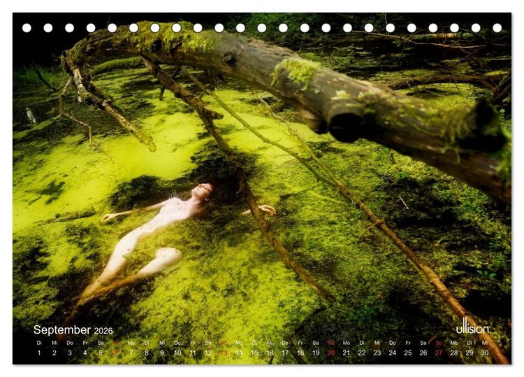 Produktbild: OPHELIA, sinnlich - mystisch - sehnsuchtsvoll (Tischkalender 2026 DIN A5 quer), CALVENDO Monatskalender