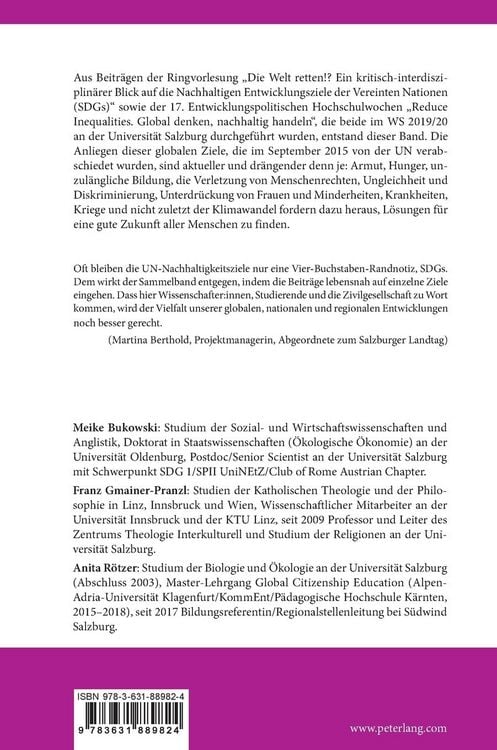Produktbild: Global denken, nachhaltig handeln