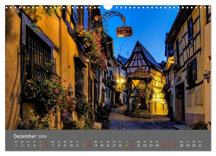 Produktbild: Eindr&uuml;cke aus dem Elsass (Wandkalender 2026 DIN A3 quer), CALVENDO Monatskalender