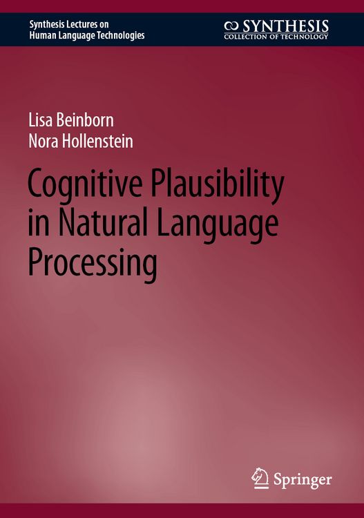 Produktbild: Cognitive Plausibility in Natural Language Processing