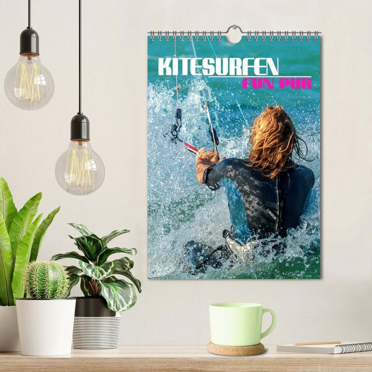 Produktbild: Kitesurfen - Fun pur (Wandkalender 2026 DIN A4 hoch), CALVENDO Monatskalender