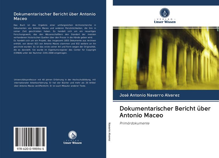 Produktbild: Dokumentarischer Bericht &uuml;ber Antonio Maceo