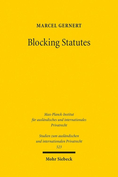Produktbild: Blocking Statutes