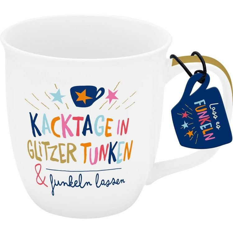 Produktbild: Tasse "Kacktage in Glitzer tunken & funkeln lassen"