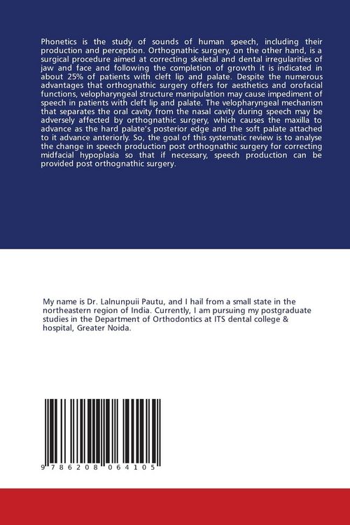 Produktbild: Phonetics and Orthognathic Surgery