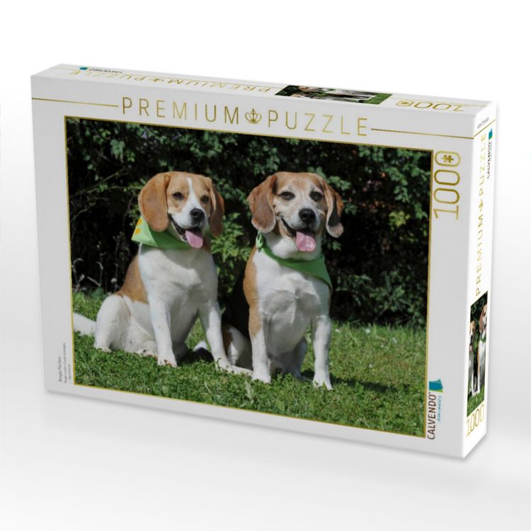 Produktbild: CALVENDO Puzzle Beagle P&auml;rchen | 1000 Teile Lege-Gr&ouml;&szlig;e 64x48cm Foto-Puzzle f&uuml;r gl&uuml;ckliche Stunden