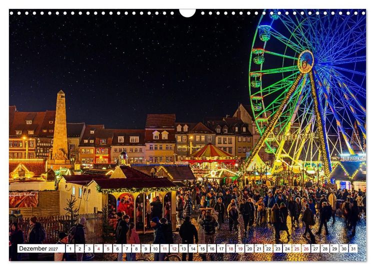 Produktbild: Mein Erfurt - Hier bin ch zu Hause (Wandkalender 2027 DIN A3 quer), CALVENDO Monatskalender