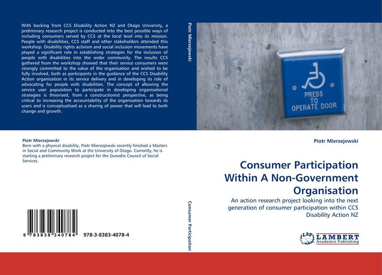 Produktbild: Consumer Participation Within A Non-Government Organisation
