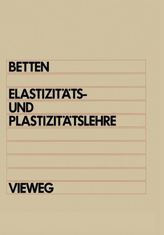 Produktbild: Elastizit&auml;ts- und Plastizit&auml;tslehre