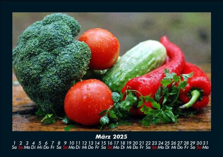 Produktbild: Gem&uuml;sekalender 2025 Fotokalender DIN A5