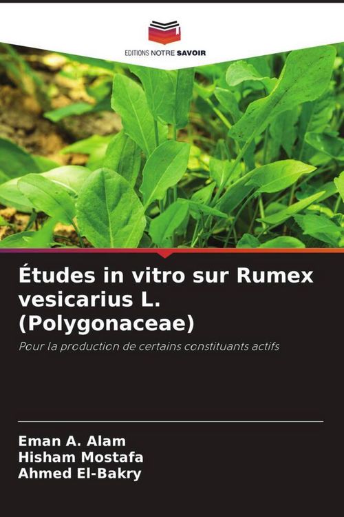 Produktbild: &Eacute;tudes in vitro sur Rumex vesicarius L. (Polygonaceae)