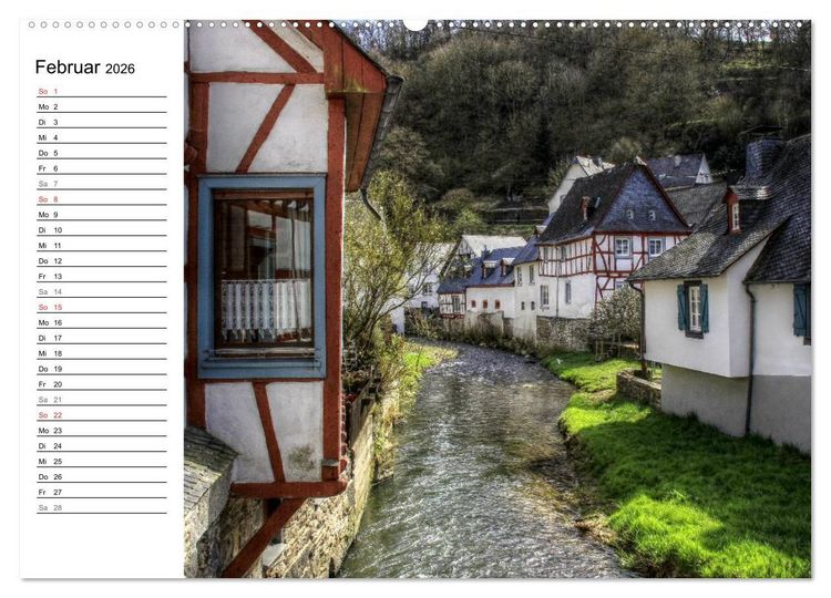 Produktbild: Die sch&ouml;nsten Orte der Eifel (Wandkalender 2026 DIN A2 quer), CALVENDO Monatskalender
