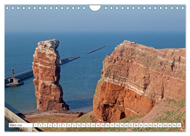 Produktbild: Helgoland - Hochseeinsel in der Nordsee (Wandkalender 2026 DIN A4 quer), CALVENDO Monatskalender