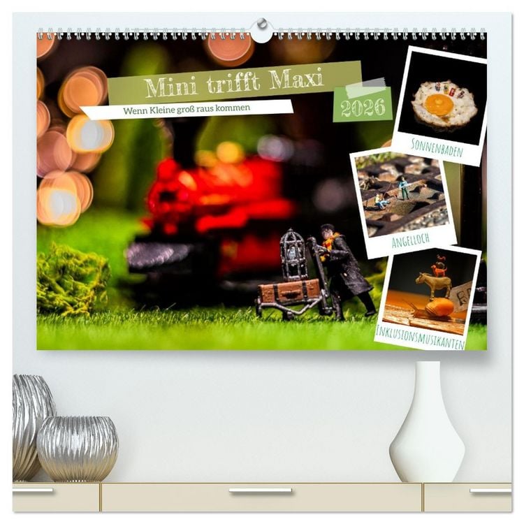 Produktbild: Mini trifft Maxi - Wenn Kleine gro&szlig; rauskommen (hochwertiger Premium Wandkalender 2026 DIN A2 quer), Kunstdruck in Hochglanz