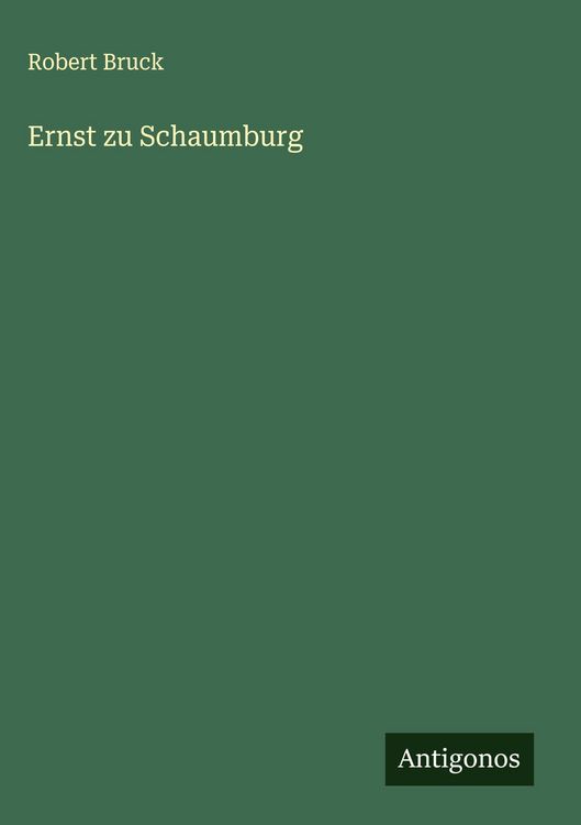 Produktbild: Ernst zu Schaumburg