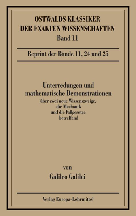 Bild vom Artikel Unterredungen und mathematische Demonstrationen (Galilei) vom Autor Galileo Galilei