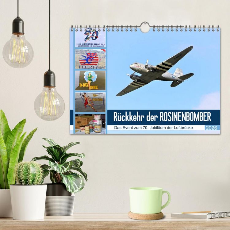 Produktbild: R&uuml;ckkehr der Rosinenbomber (Wandkalender 2026 DIN A4 quer), CALVENDO Monatskalender