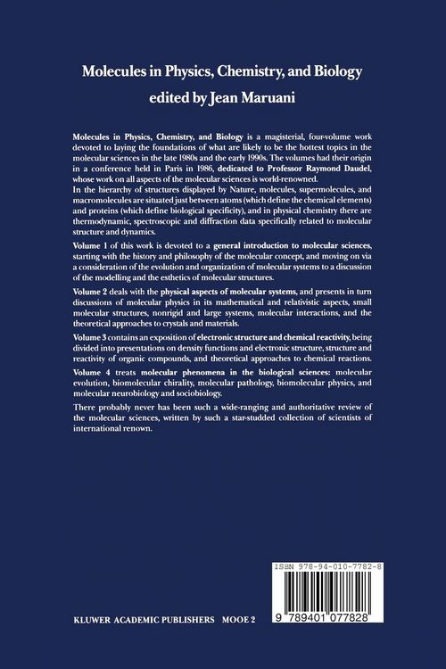Produktbild: Molecules in Physics, Chemistry, and Biology