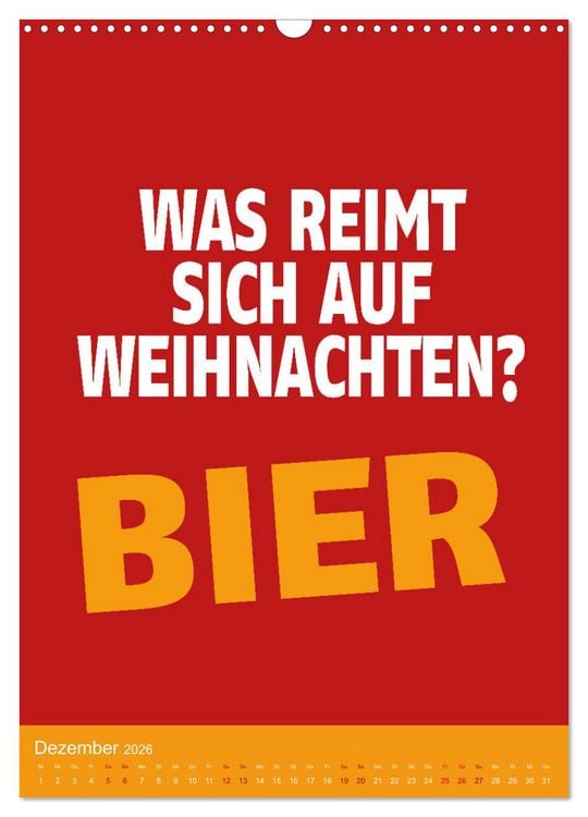 Produktbild: BIER Wandkalender -Trinken mit Stil (Wandkalender 2026 DIN A3 hoch), CALVENDO Monatskalender