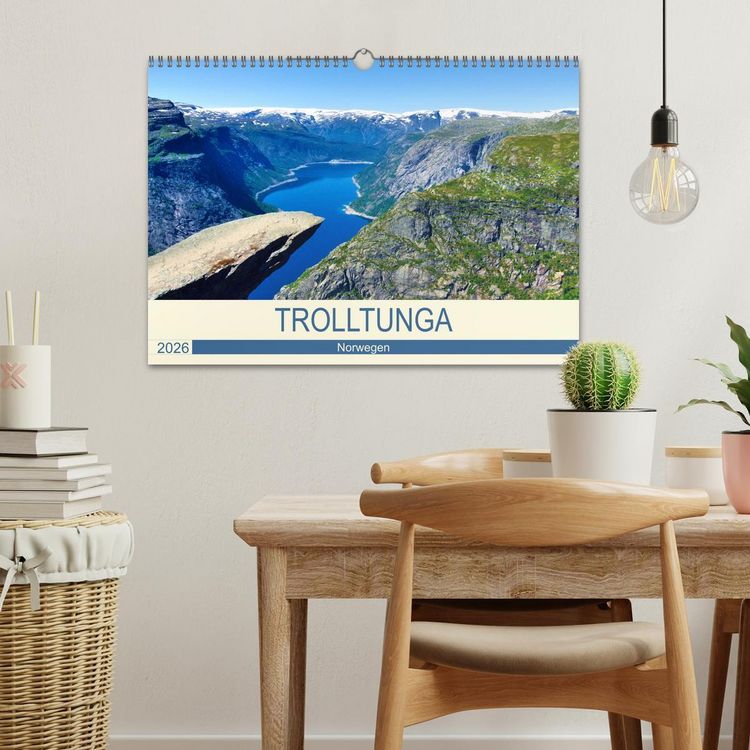 Produktbild: Trolltunga (Wandkalender 2026 DIN A3 quer), CALVENDO Monatskalender