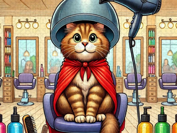 Produktbild: CALVENDO Puzzle Katzen-Glamour | 2000 Teile Lege-Gr&ouml;&szlig;e 90x67cm Foto-Puzzle f&uuml;r gl&uuml;ckliche Stunden