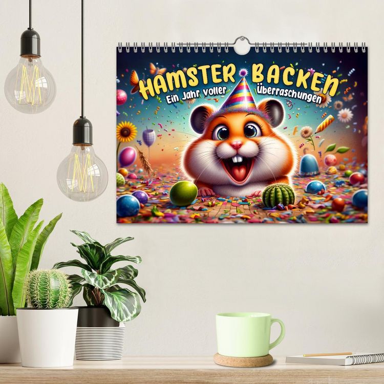 Produktbild: Hamsterbacken: Ein Jahr voller &Uuml;berraschungen (Wandkalender 2026 DIN A4 quer), CALVENDO Monatskalender
