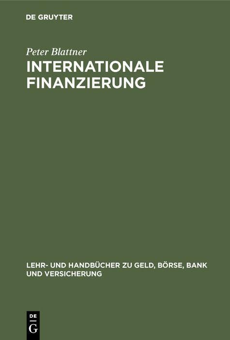 Produktbild: Internationale Finanzierung