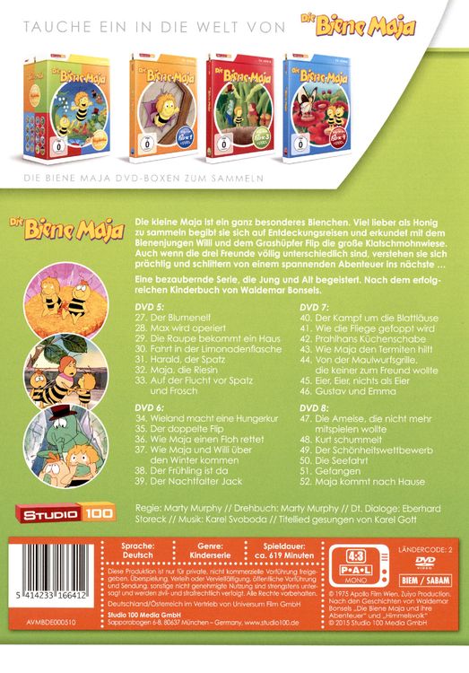 Produktbild: Die Biene Maja - Staffel 1.2