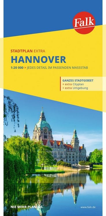 Produktbild: Falk Stadtplan Extra Hannover 1:20.000