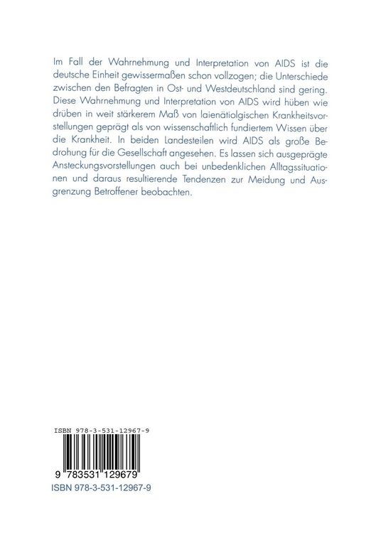Produktbild: Krankheitsvorstellungen in Deutschland
