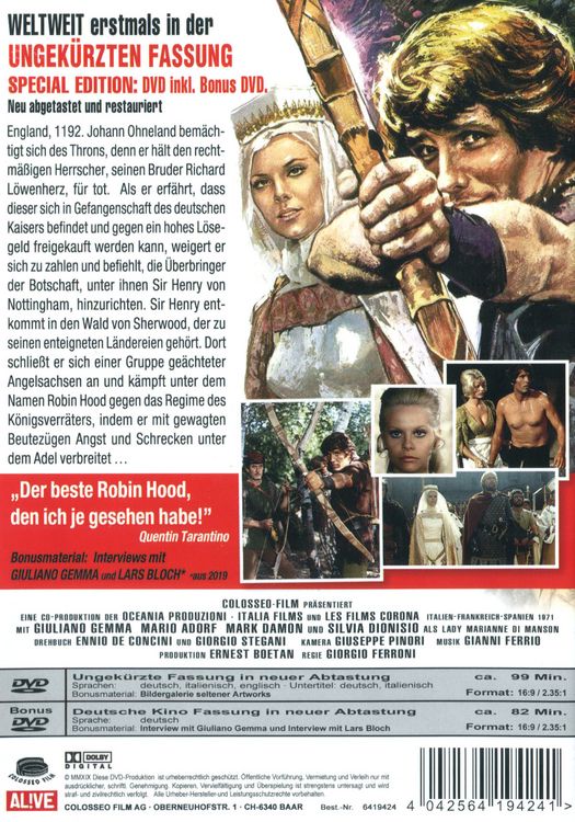 Produktbild: Der feurige Pfeil der Rache - Erstmals in ungeschnittener Fassung (inkl. Bonus-DVD)
