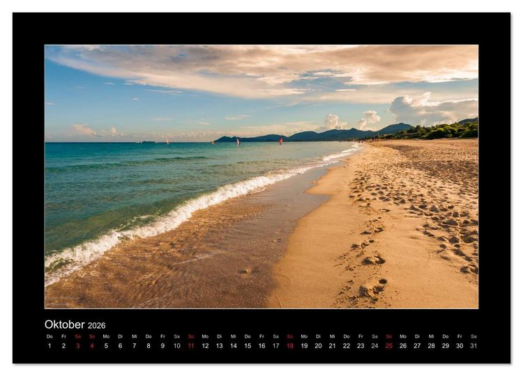 Produktbild: Die Trauminsel Sardinien (Wandkalender 2026 DIN A4 quer), CALVENDO Monatskalender