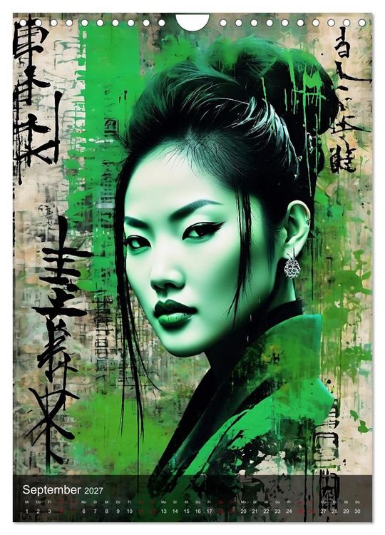 Produktbild: Geisha - Asian Spirit (Wandkalender 2027 DIN A4 hoch), CALVENDO Monatskalender