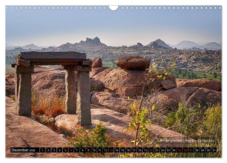 Produktbild: Der zauberhafte S&uuml;den Indiens (Wandkalender 2026 DIN A3 quer), CALVENDO Monatskalender