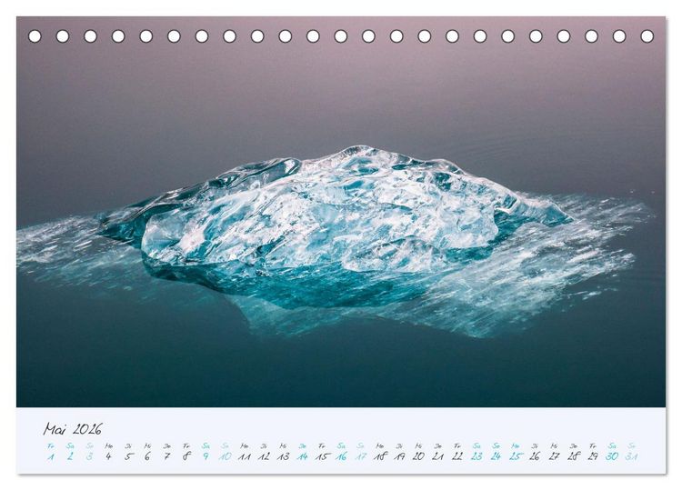 Produktbild: Faszination Eis - In den Fjorden Ostgr&ouml;nlands (Tischkalender 2026 DIN A5 quer), CALVENDO Monatskalender