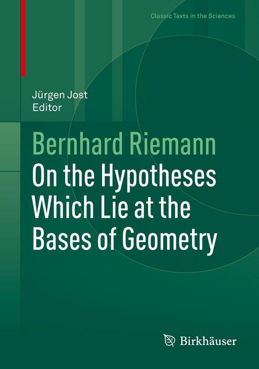 Produktbild: On the Hypotheses Which Lie at the Bases of Geometry
