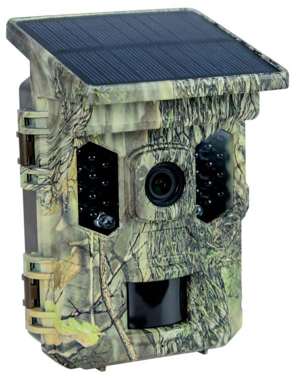 Produktbild: Braun Phototechnik Scouting Cam Black300 WiFi Solar 4K Mini Wildkamera Black LEDs, WLAN, Zeitrafferfunktion Camouflage Gr&uuml;n
