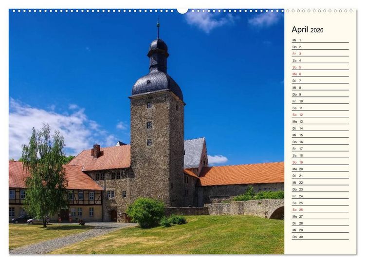 Produktbild: Burgen im Harz (Wandkalender 2026 DIN A2 quer), CALVENDO Monatskalender
