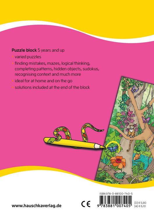Produktbild: Puzzle Activity Book from 5 Years - Volume 2: Colourful Preschool Activity Books with Puzzle Fun - Labyrinth, Sudoku, Search and Find Books for Childr