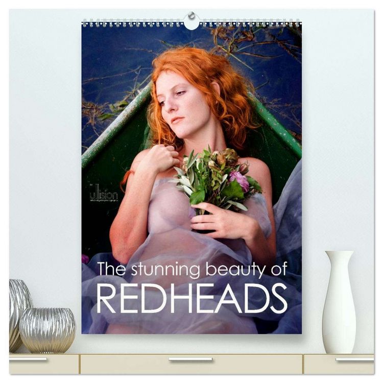 Produktbild: The stunning beauty of REDHEADS (High Quality Premium Wall Calendar 2026 DIN A2 portrait),CALVENDO 12 Month Wall Calendar