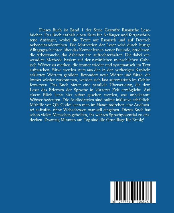Produktbild: Lerne russische Sprache: Das Erste Russische Lesebuch f&uuml;r Anf&auml;nger