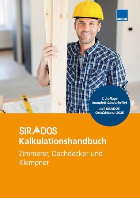 Produktbild: SIRADOS Kalkulationshandbuch Zimmerer, Dachdecker und Klempn
