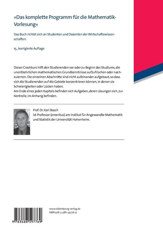 Produktbild: Mathematik f&uuml;r Wirtschaftswissenschaftler