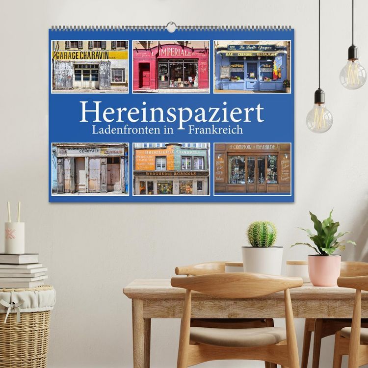 Produktbild: Hereinspaziert &ndash; Ladenfronten in Frankreich (Wandkalender 2026 DIN A2 quer), CALVENDO Monatskalender