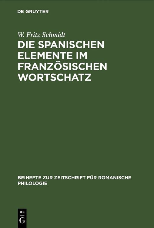 Produktbild: Die spanischen Elemente im franz&ouml;sischen Wortschatz