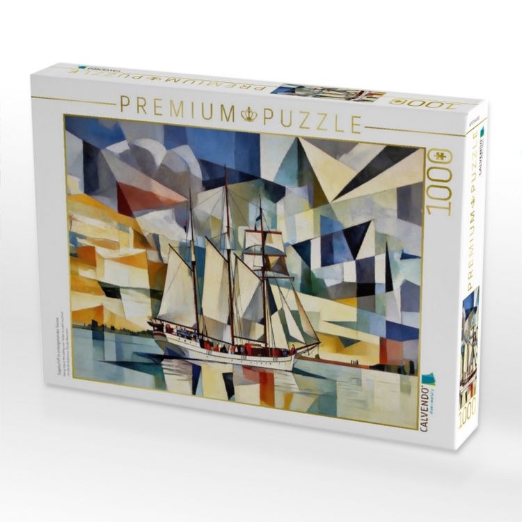 Produktbild: CALVENDO Puzzle Segelschiff in untergehender Sonne | 1000 Teile Lege-Gr&ouml;&szlig;e 64x48cm Foto-Puzzle f&uuml;r gl&uuml;ckliche Stunden
