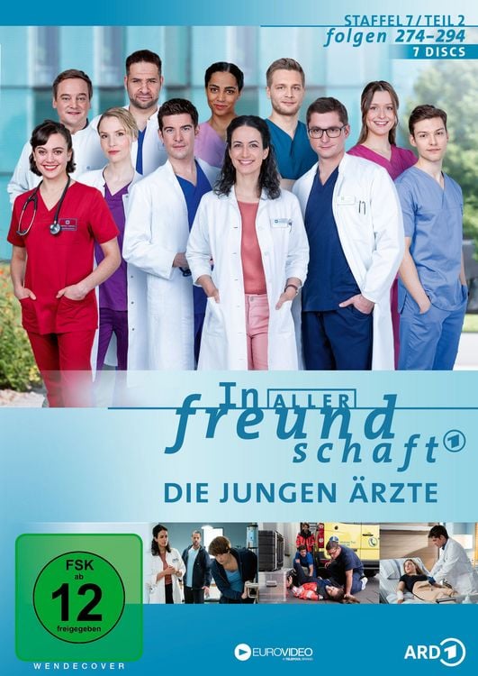 Produktbild: In aller Freundschaft - Die jungen &Auml;rzte - Staffel 7.2/Folgen 274-294 [7 DVDs]