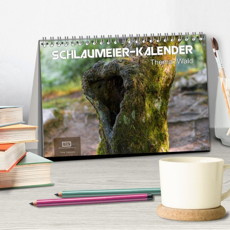 Produktbild: Schlaumeier-Kalender - Thema: Wald (Tischkalender 2026 DIN A5 quer), CALVENDO Monatskalender