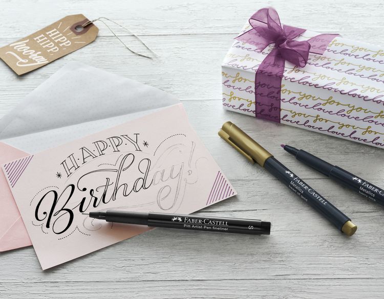 Produktbild: Faber-Castell Kreativset Handlettering 12-teilig