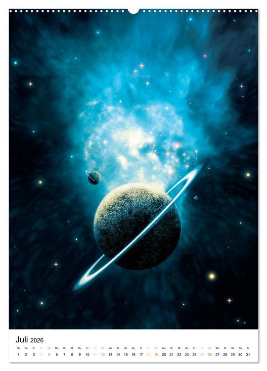 Produktbild: Galaxien und Nebulare (hochwertiger Premium Wandkalender 2026 DIN A2 hoch), Kunstdruck in Hochglanz